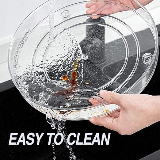 NISHIV NISHIV 3 Tier Round Storage Spice Rack Turntable Countertop Trays Organizer for Snacks Fruit Kitchen Cabinet Dressing Table Display Shelf Rotating Organization Storage Container Pack Of 1 - Image 3