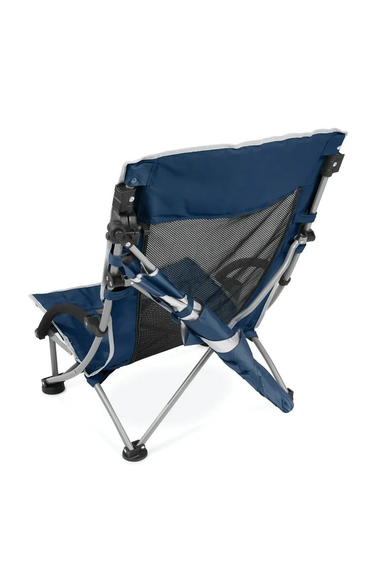 SKLZ Sport-Brella Reclining Beach Chair – Midnight Blue with UPF 50+ Umbrella Attachment - Image 2