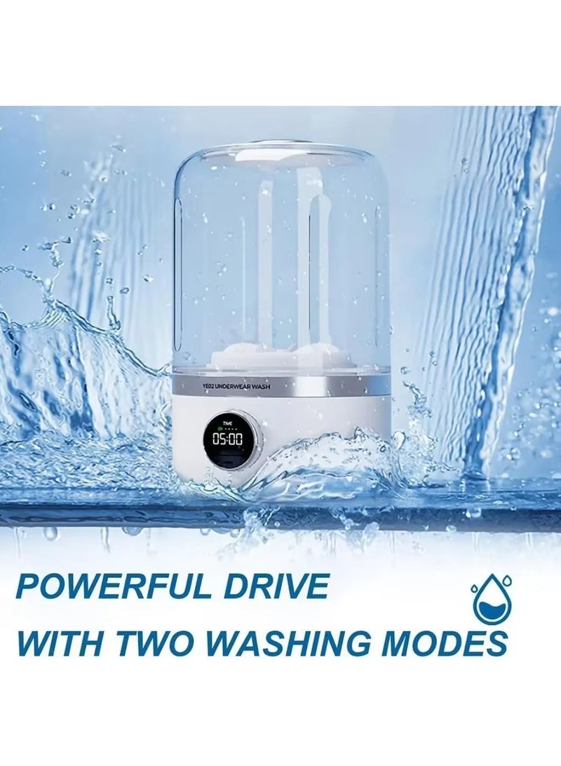 Wireless washing machine portable underwear cleaner 1L mini Socks Washing Machine Dehydratable Laundry Bucket  - Image 3
