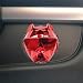 LHDOS Bully Dog Car Engine Push to Start Button Cover Zinc Alloy Ignition Switch Protective Cover AntiScratch Push Start Stop Button Cover Decoration Sticker Universal for Car Truck SUV Red - Image 2