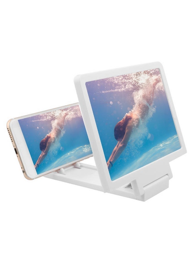 Phone Screen Magnifier, Foldable Stand Makes It Easy to Carry and Store and Go Video Display Magnifier, Compatible with All Smartphones - Image 2