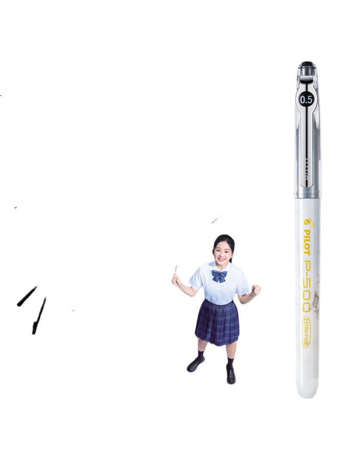 Pilot P500 Gold Label 0.5Mm Neutral Pen Business Direct Liquid Ballpoint Pen Student Exam Brush Pen High Appearance Value Stationery Set 2 Black 1 Red 3 Pieces - Image 3