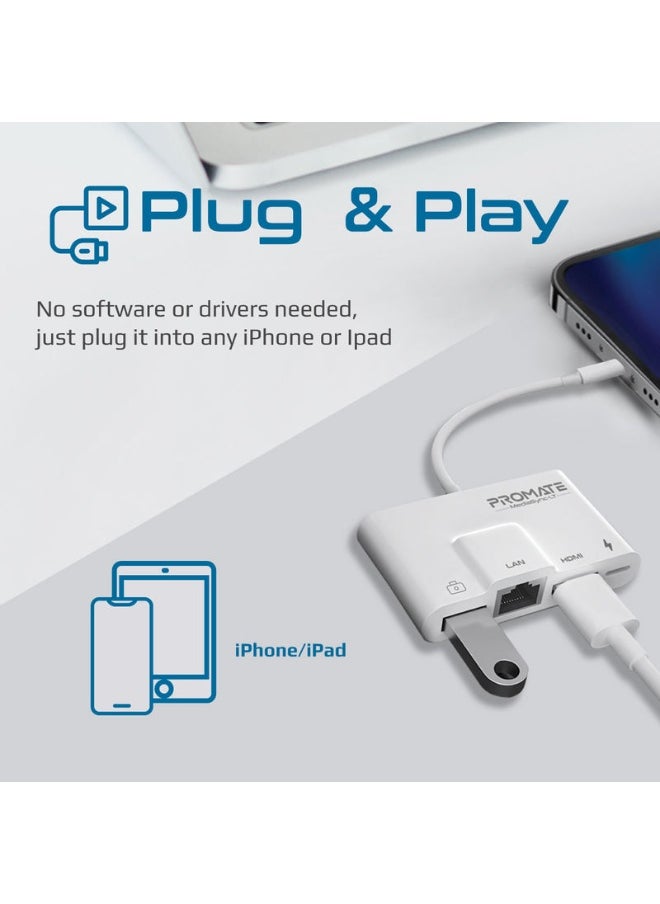 Promats Promate MediaSync-LT 4-in-1 Multimedia Hub with Lightning Connector  - Image 4