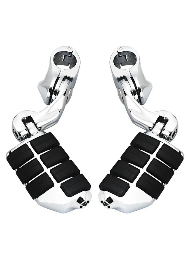 Electroplated Square Pattern Foot Pegs Engine Guard Highway for Touring Bikes - Image 5
