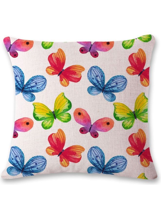NIBEMINENT Thick Cotton Linen Decorative Pillowcase Cushion Cover Multicolour
