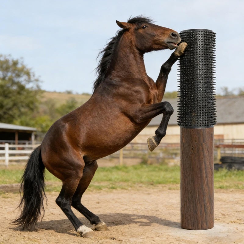 55x50cm Horse Grooming Mat With 20 Nails Soft Massage Shedding Brush For Livestock Cows Cattle Dogs - Image 3