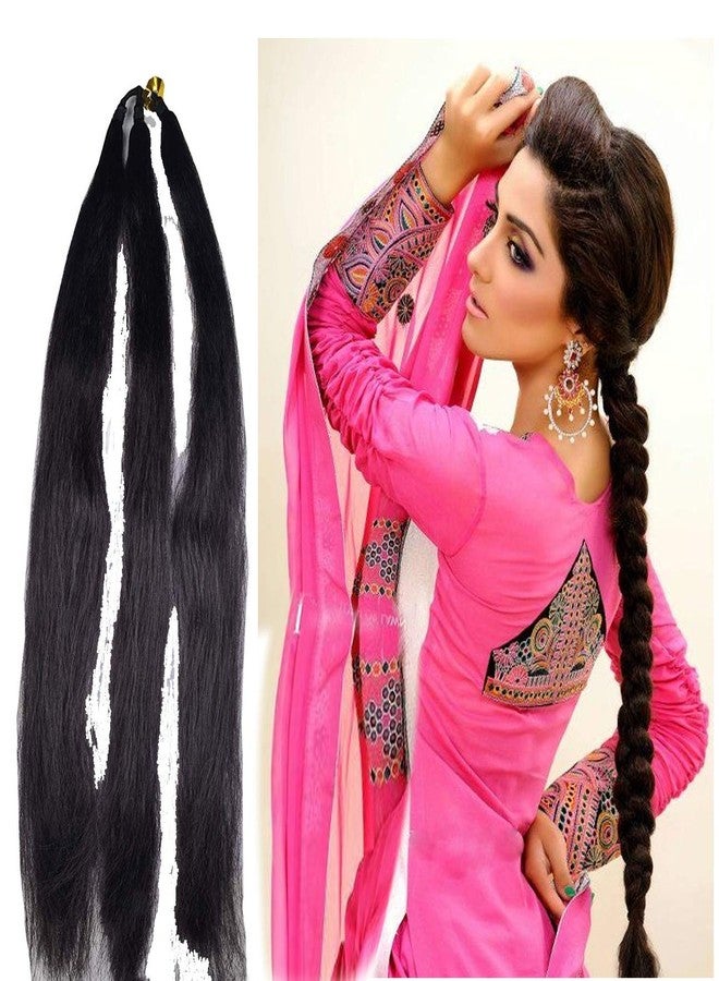 BLUSHIA Hair Extensions For Women And Girls/Parandi Used As Braid/Parandi Choti Hair For Women Black Pack Of 2 - Image 1
