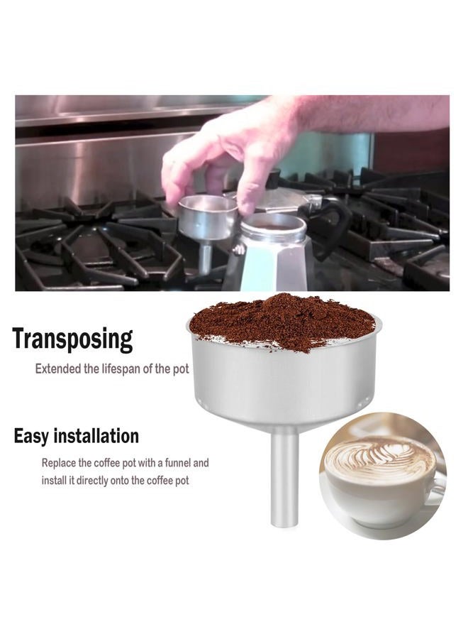 Rsoise Coffee Pot Replacement Funnel Fits for Mocha Coffee Maker Pot 6-Cup,Moka Pot Funnel Replacement(1 Pcs 6-Cup） - Image 5