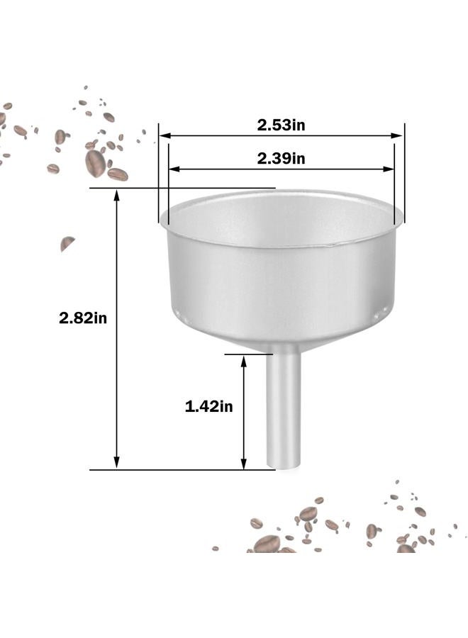 Rsoise Coffee Pot Replacement Funnel Fits for Mocha Coffee Maker Pot 6-Cup,Moka Pot Funnel Replacement(1 Pcs 6-Cup） - Image 2