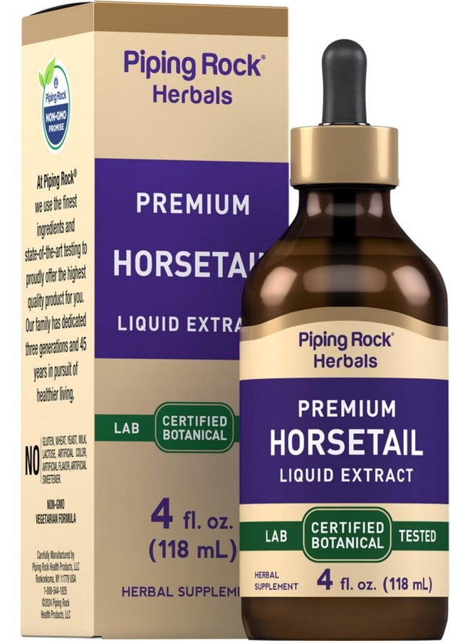 Piping Rock Horsetail Extract Tincture | 4 Fl Oz | Liquid Herb Supplement | Alcohol Free, Non-GMO, Gluten Free - Image 1