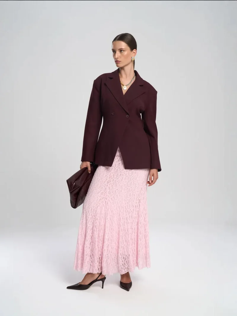 ماي كولكشن MAI STUDIOS Veylia Maxi Lace Skirt