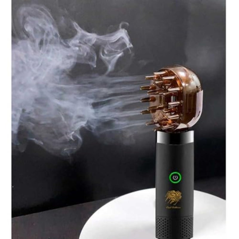 مبخرة بخور قابلة لإعادة الشحن عبر USB 2 في 1 بتصميم مشط، موزع بخور كهربائي للعطر - Image 3