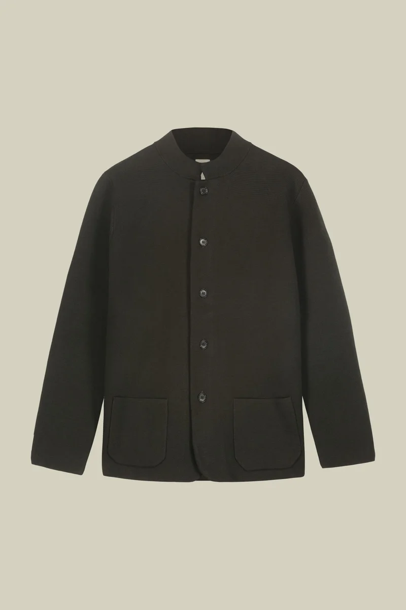 دوبل غانغر Men's Milano Point knit jacket - Military