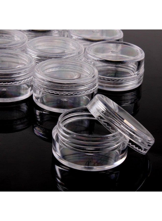 Beauticom Clear Empty 5 Gram 5Ml 1 1 4" Inch X Height: 3 4 Inch Size Empty Clear Plastic Cosmetic Containers Powder Container Eye Shadow Container Lot Eye Shadow Holder Cosmetic Containers Pot Jars (50Pcs) - Image 2