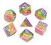 HD Polyhedral DND Dice Set RPG Rainbow Candy Dice for Dungeons and DragonsDD Role Playing GameMTGPathfinderTable Game 7Die Dice Set - Image 3