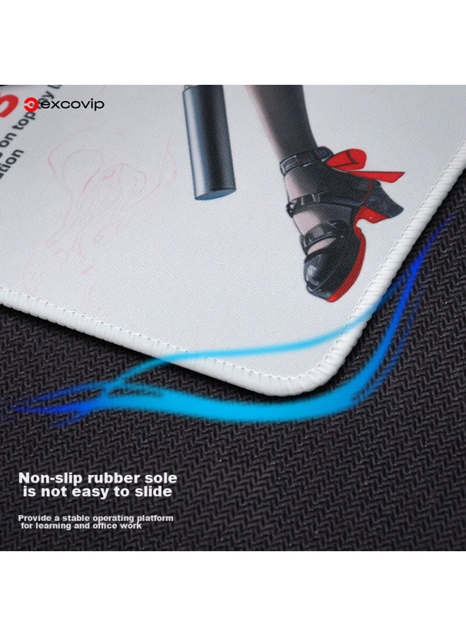 Exco, Witch Warrior Mouse Pad, Small Size, For Computer Office, E-sports Gaming, Cartoon Anime, Precision Edge-locked Keyboard Pad, Non-slip, 0261 - Image 2