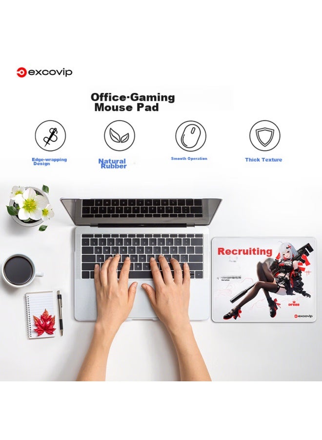 Exco, Witch Warrior Mouse Pad, Small Size, For Computer Office, E-sports Gaming, Cartoon Anime, Precision Edge-locked Keyboard Pad, Non-slip, 0261 - Image 5