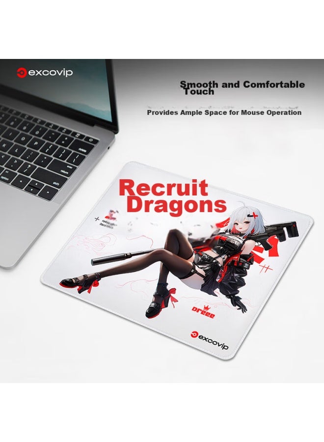 Exco, Witch Warrior Mouse Pad, Small Size, For Computer Office, E-sports Gaming, Cartoon Anime, Precision Edge-locked Keyboard Pad, Non-slip, 0261 - Image 3