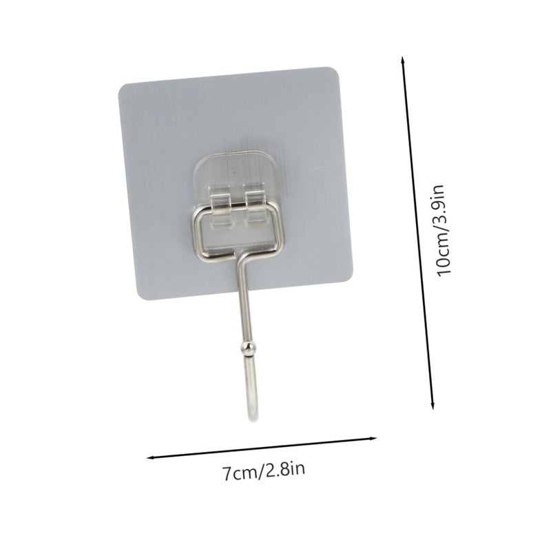10 قطعة من خطافات الحائط القوية ذات اللصق القوي للمطبخ والحمام، ثقيلة التحمل، غير قابلة للانزلاق، لسطح أملس - Image 3