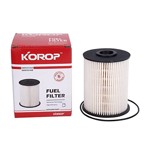 KOROP 59 Cummins Fuel Filter Fits for Dodge Ram 2500 3500 59L Cummins Turbo Diesel 20002009 Replaces 68001914AA 68001914AB 5015581AA 5015581AB 33585XE 1 - Image 1
