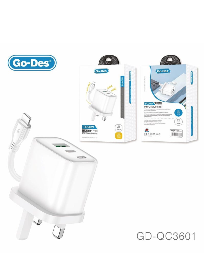GO-DES PD20W QC3,0 FASTCHARGING KIT