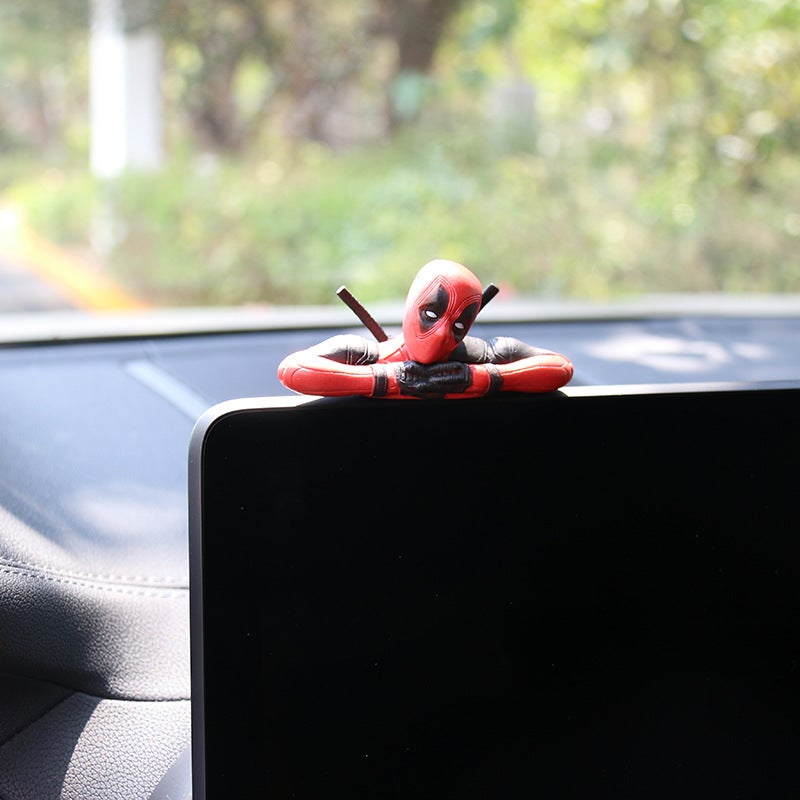 Deadpool Reading Book Figurine Car Dashboard Decoration - Image 4