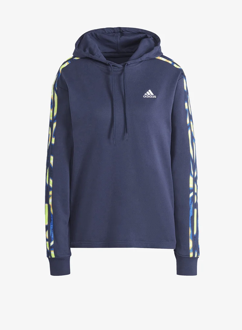 Adidas 3-Stripes Vibrant Printed Hoodie