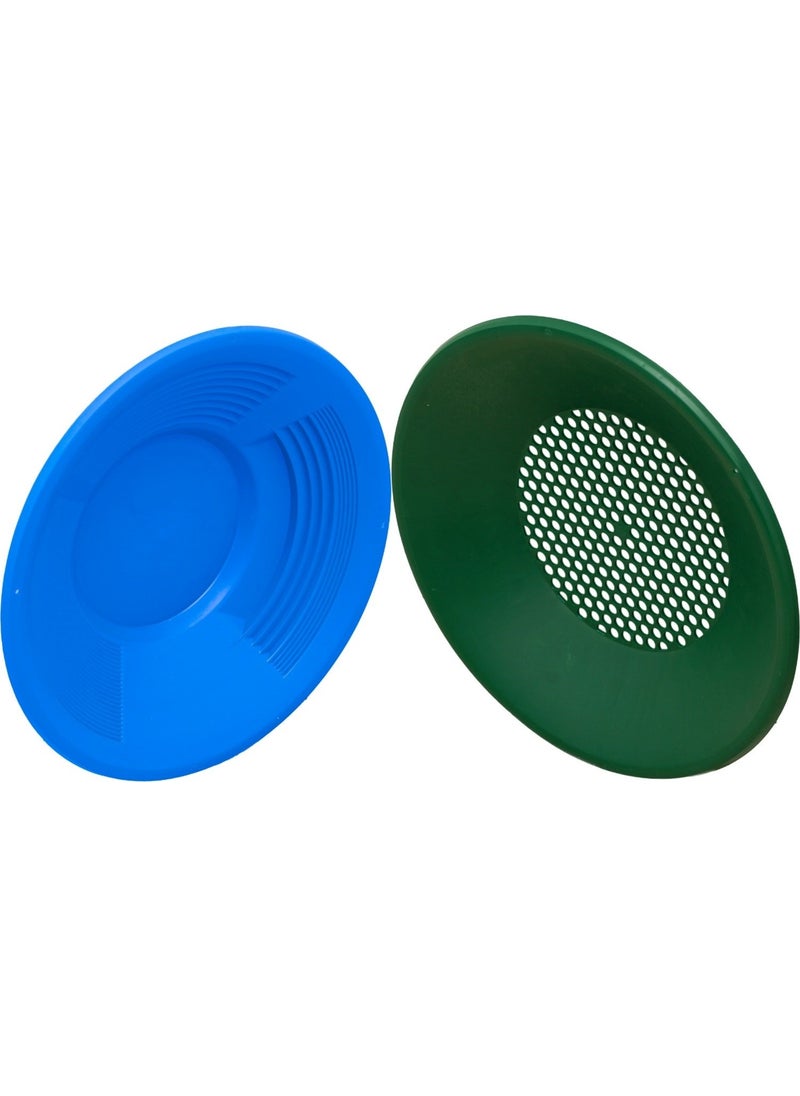 Silimo Blue Gold Pan Gold Sieve Pan Set - Gold Pan Gold Pan Strainer Gold Finding Washing Search  - Image 4