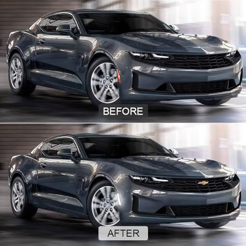 ROCCS LED White Camaro Side Marker Lights Fit for 2016-2024 Chevy Camaro ZL1/1LE/SS/RS/LS/LT, 2014-up Cadillac CTS, 2015-up Cadillac ATS Front Rear Bumper Fender Light,Clear Lens - Image 2
