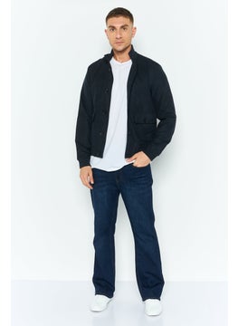 GEOX Men Solid Bomber Jacket, Navy  - Image 2