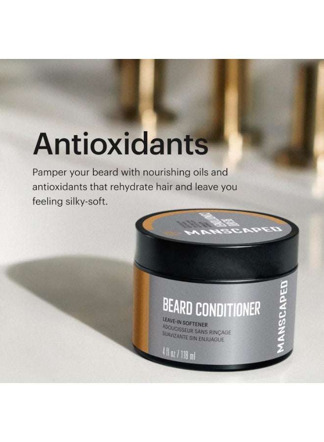 manscaped MANSCAPED® UltraPremium Beard Conditioner, Leave-in Softener with Nourishing Oils and Antioxidants, Shea Butter, Eucalyptus, Lavender, Coconut Oil Hydrates & Restores Moisture, (4 oz) - Image 3