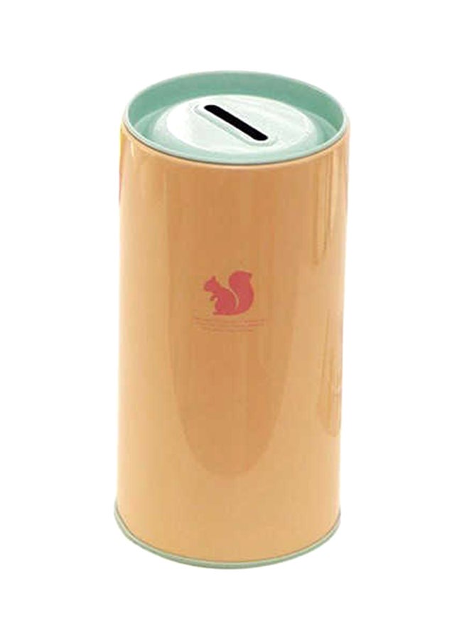 إسكدنيا حصالة نقود من القصدير 15x15x16سم