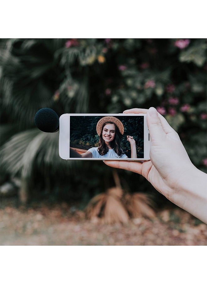ANDOER - Andoer MIC06 Mini Plug-in Smartphone Microphone Mic 3.5mm TRRS Plug for Smartphone Video Recording Live   Broadcast Online Singing Chatting - Image 1