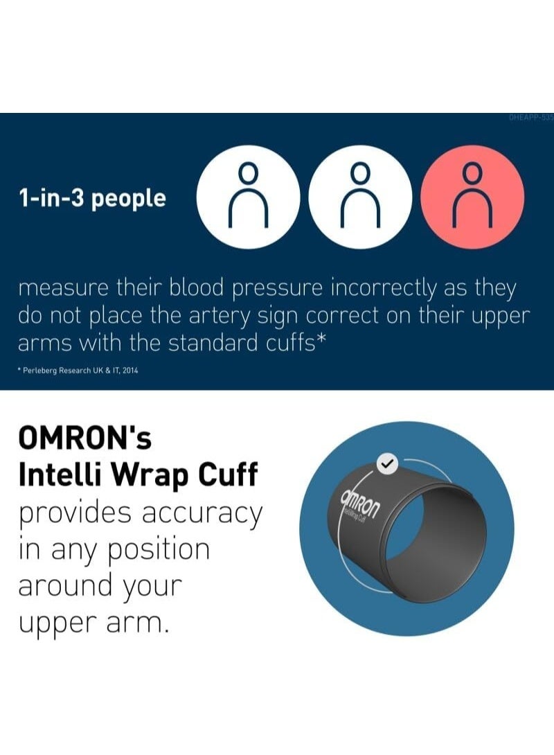 Omron Blood Pressure Monitor (7 Series) Original Wireless - 5-Year Warranty - High-Quality Materials with Mobile Connectivity and Superior Medical Accuracy - Image 5