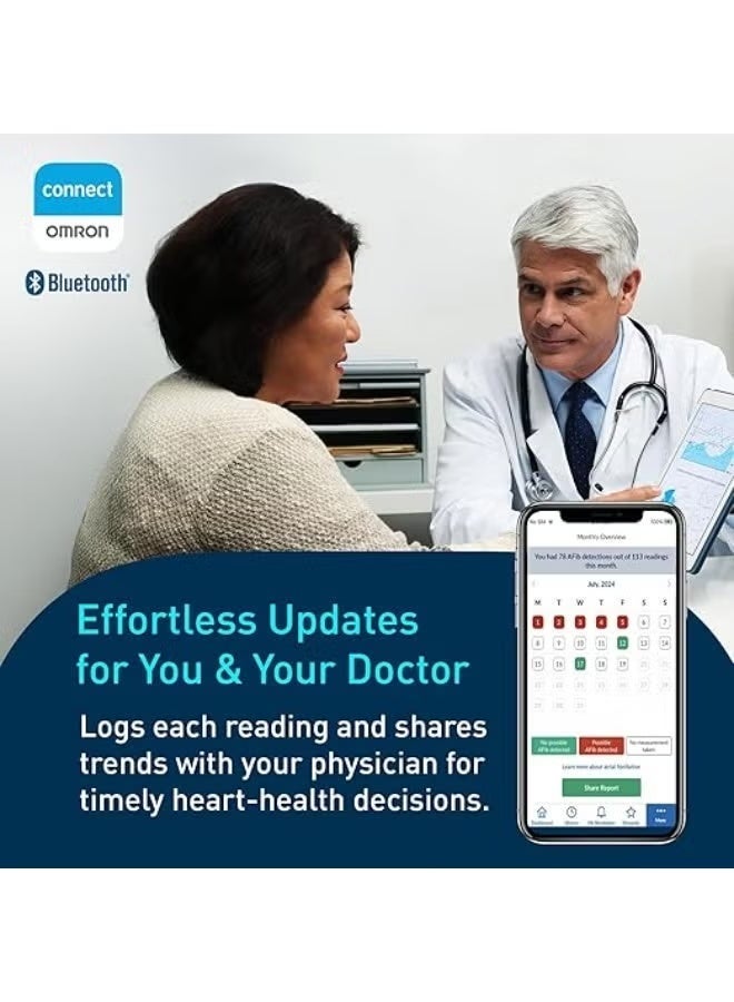 Omron Blood Pressure Monitor (7 Series) Original Wireless - 5-Year Warranty - High-Quality Materials with Mobile Connectivity and Superior Medical Accuracy - Image 3