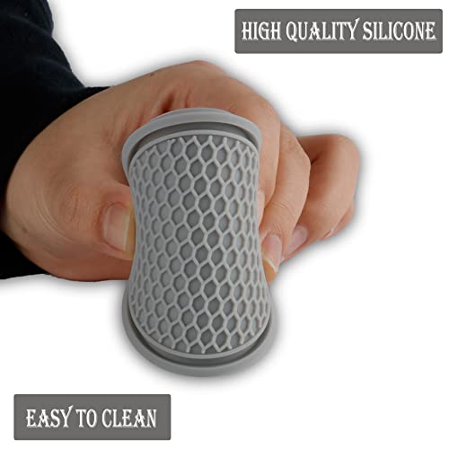 Allure Auto® (Grey) Car Cup Holder Coaster, 4 Peices Universal Auto Anti Slip Cup Holder Insert Coaster, Car Interior Accessories Compatible with Tata Safari - Image 4