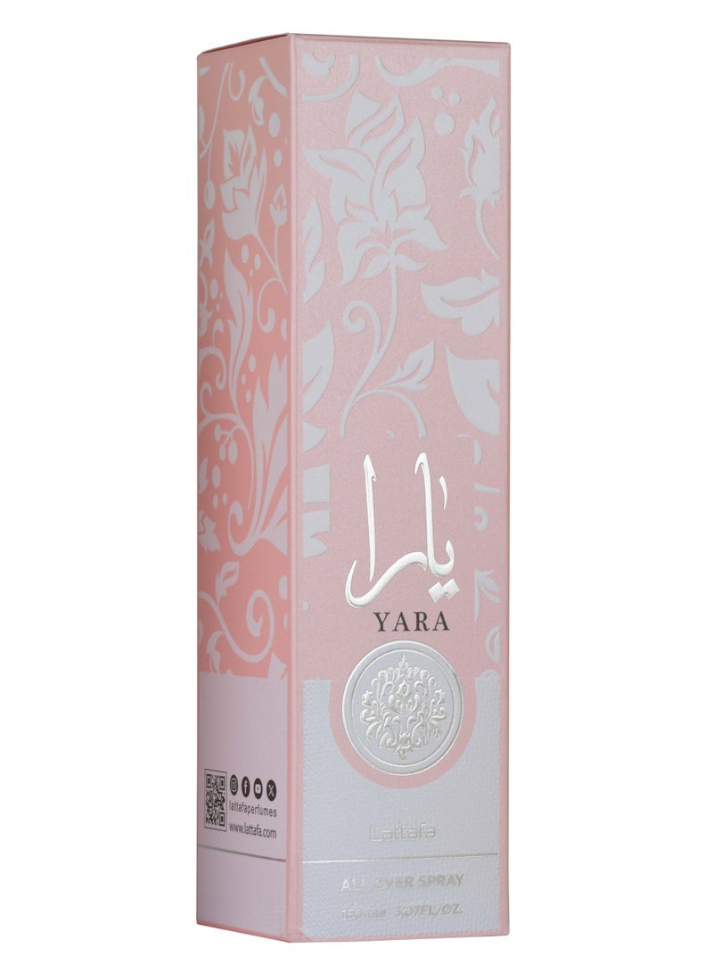 Lattafa Yara All Over Spray EDP 150 ml - Image 3