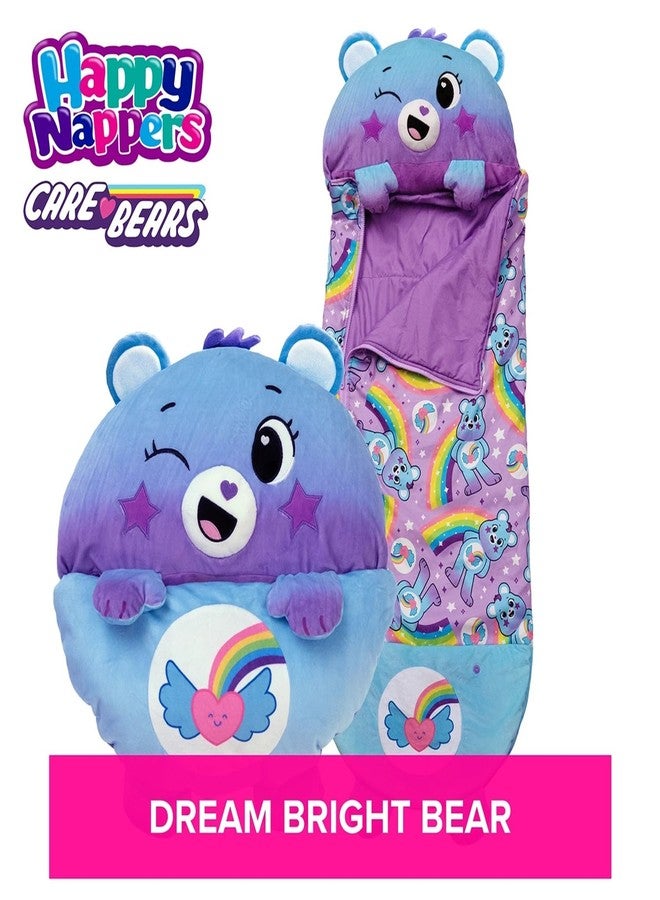 Happy Nappers: Care Bears Sleep Sack Medium - Dream Bright Bear - 54 x 20, 2-in-1: Plush Character Opens Into Sleeping Bag, Soft Play Animal, Kids 3+ - Image 2