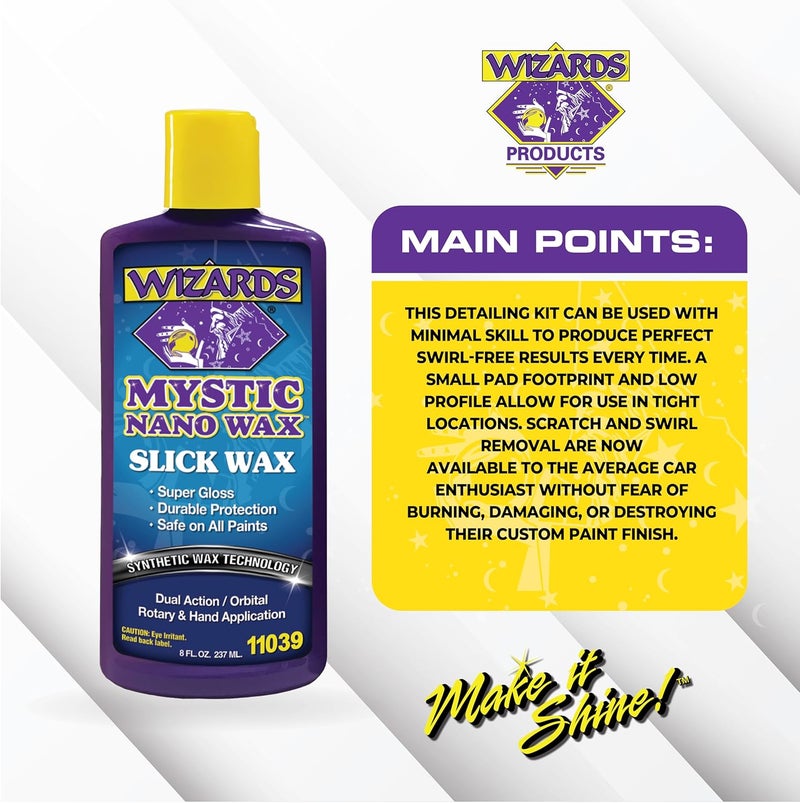 Wizards - Mystic Nano Wax and Polish with Extreme Gloss, Slickness, and Protection Benefits (8 oz.) Multiple design variants - Image 4