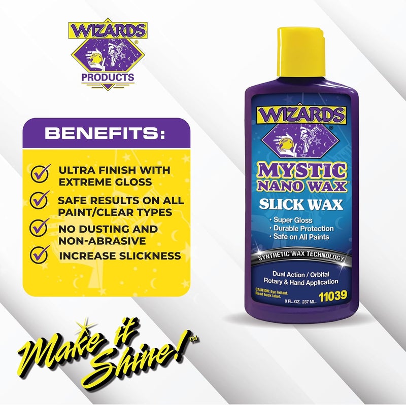 Wizards - Mystic Nano Wax and Polish with Extreme Gloss, Slickness, and Protection Benefits (8 oz.) Multiple design variants - Image 2