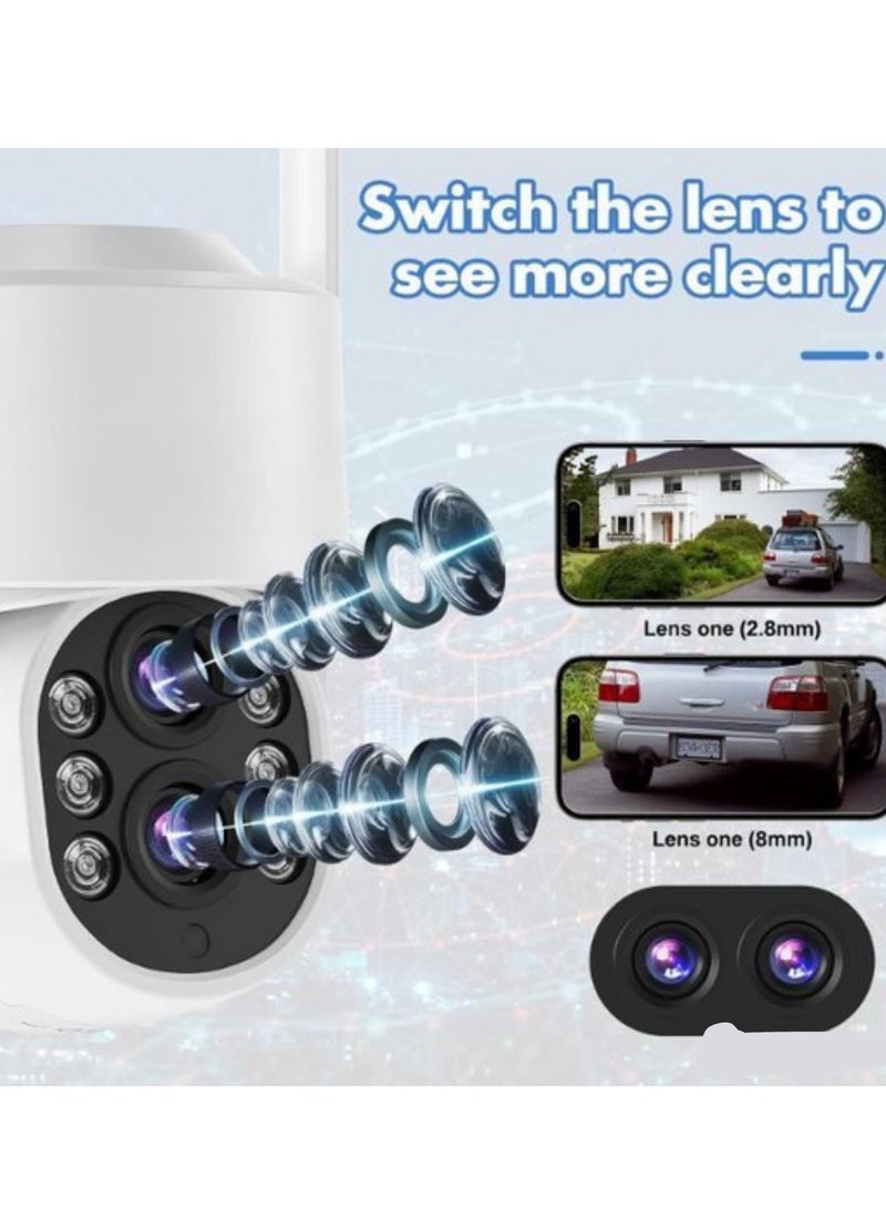 كاميرا مراقبة واي فاي بدقة 2 ميجابكسل – زوم 10X، حركة 360°، كشف حركة بالذكاء الاصطناعي، تنبيه ضوء، تسجيل مستمر 24/7، سهولة التوصيل، تدعم أليكسا - Image 2