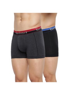 Van Heusen Van Heusen Men Trunks - Cotton Spandex - Pack of 2 - Anti Bacterial, Colour Fresh, Moisture Wicking, Assorted  - Image 1