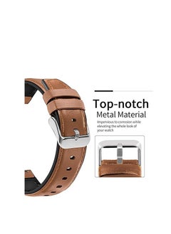 Watch Leather Bands Compatible with Huawei Watch GT3 Pro/GT3 46mm/GT Runner/Watch 3 Pro/Watch 3 Wristband Strap Replacement Bracelet for Huawei GT 3 46mm/GT 2 Pro Smartwatch Accessories  - Image 2