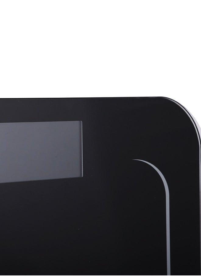 Digital Personal Scale 180kg Capacity | Tempered Glass Platform, Low Power And Overload Indication| LCD Display, Auto On/ Off | GBS4219 Black