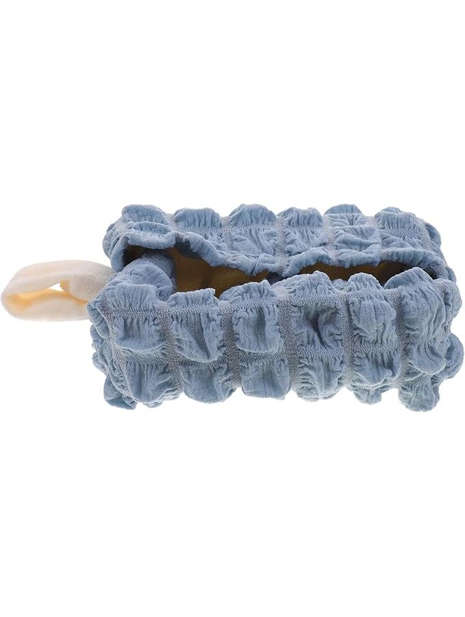 Garneck Plush Tissue Holder for Car Hanging Dispenser Premium Soft Blue Lightweight Travel Home Office - Image 1