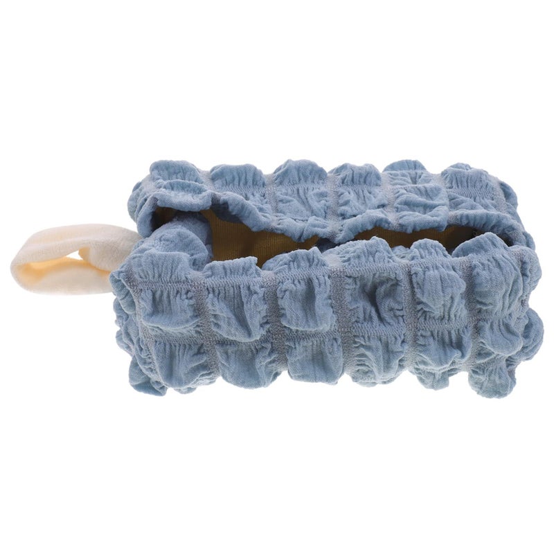 Garneck Plush Tissue Holder for Car Hanging Dispenser Premium Soft Blue Lightweight Travel Home Office - Image 2