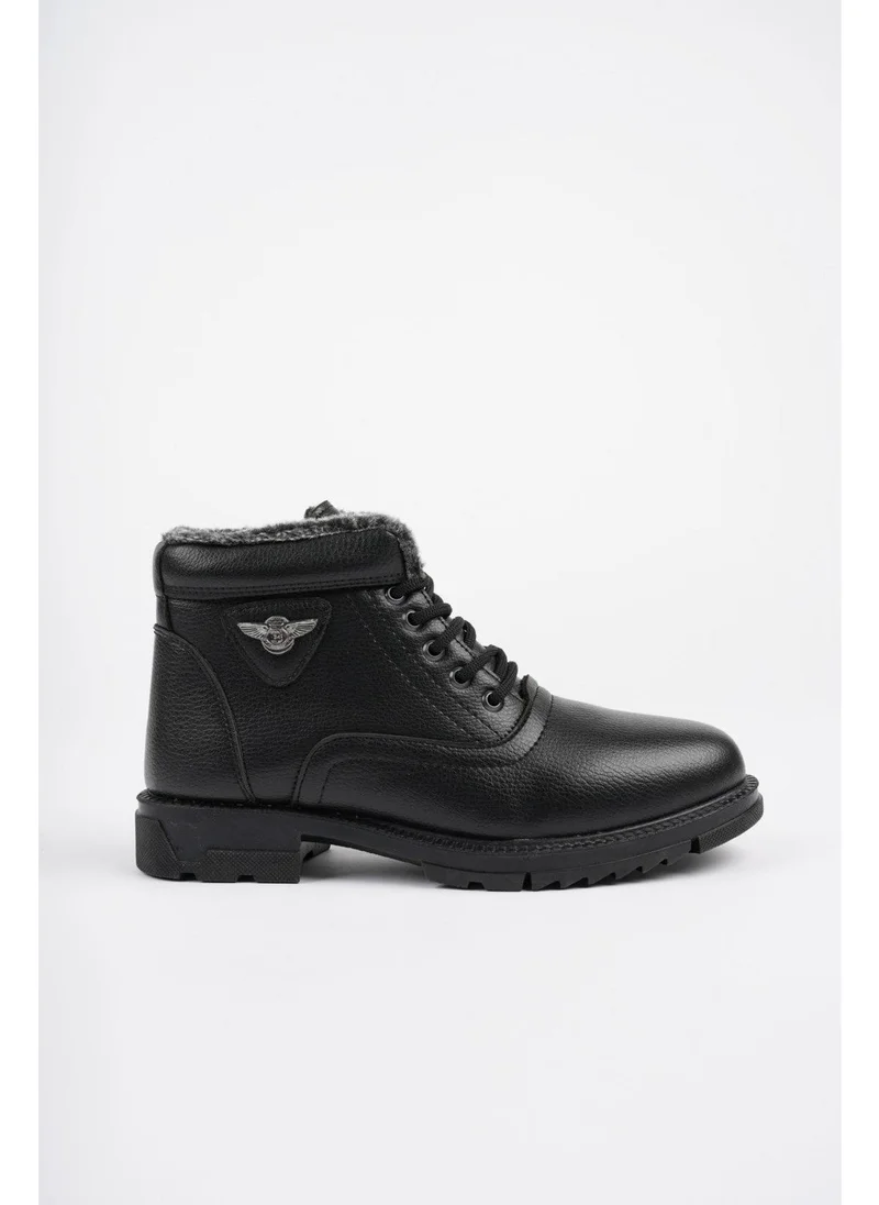 موغو Canyon Lace-up Zippered Men's Winter Boots with Fur Inside