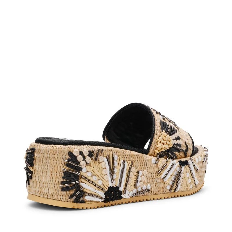 Steve Madden  Decor Black Women's Wedge Sandals for Women | Best Price UAE