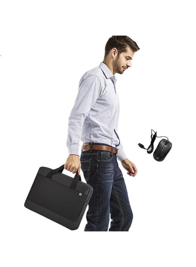 Hp Laptop Notebook Bag 14-15.6 Inch For Hp Dell Huawei Laptops And Tablets With Wired Mouse Bag Set 4Qm76Pa - Image 1