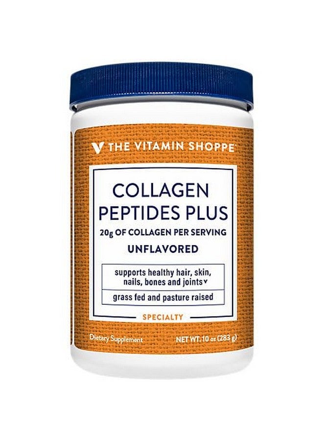 The Vitamin Shoppe Collagen Peptides Plus Powder a" Hair, Skin, Nail, Bone, & Joint Health a" Unflavored (10 oz./14 Servings) - Image 2